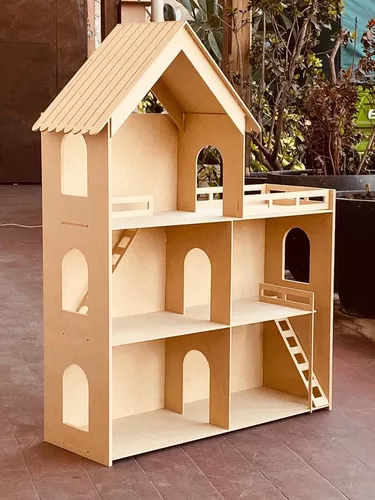 Casa De Muñecas En Madera Regalo Juguete Para Niñas(os)