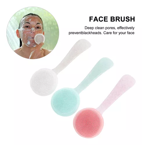  Healifty Cepillo de limpieza facial manual de silicona para el  cuidado de la piel, herramienta de masaje para limpieza profunda,  exfoliante suave : Belleza y Cuidado Personal