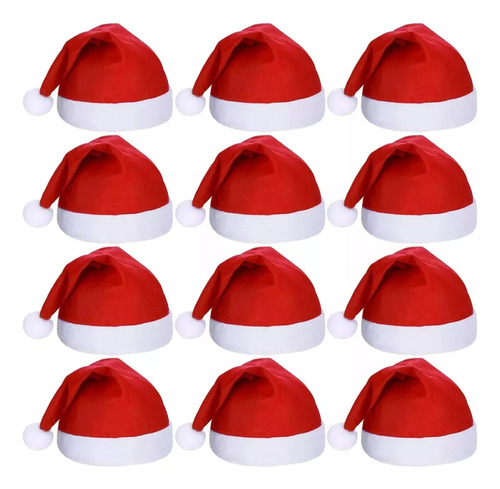20 Gorros Navideños Santa Claus Rojo Arbol Navidad Fiesta