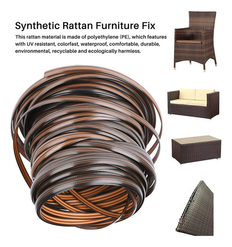 Rattan Sintético Plano Para Tecer E Reparar Cadeiras E Mesas