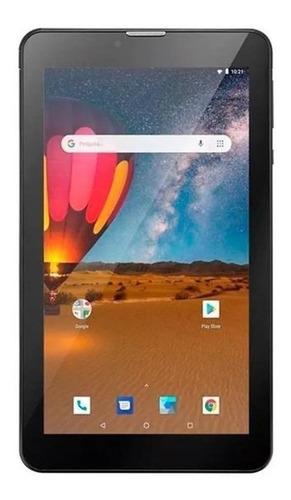 Tablet Multilaser M7 3G Plus Dual NB30 7" 16GB preto com memória RAM 1GB