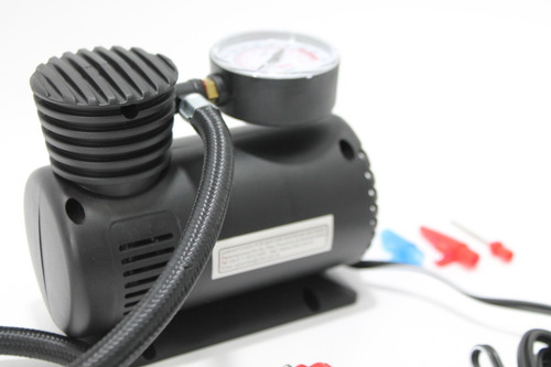 Imagen 4 de 9 de Mini Compresor Inflador Aire 12v Auto Medidor Presión 300psi