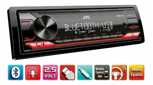 Imagen 3 de 5 de Radio para auto JVC KD-X270BT con USB y bluetooth