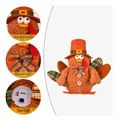 2 Piezas Muñecas De Pavo De Peluche, Mr And Mrs Pavo