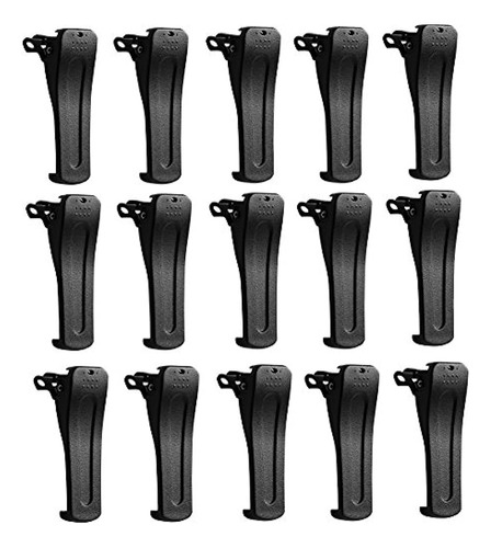 Arshell 15 Clips De Cinturón Con 30 Tornillos Para Baofeng B