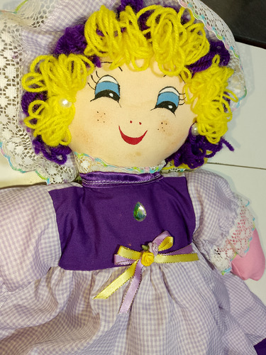 Muñeca De Trapo Artesanal 50cms