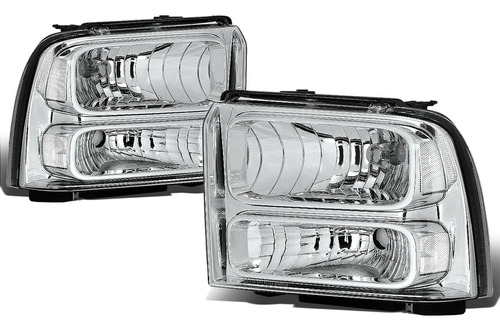 Faros Delanteros Dna Motoring Hl-oh-fsd05-ch-cl1 Con Carc...