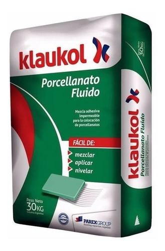 Pegamento Klaukol Porcelanato Bolsa X 30 Kg