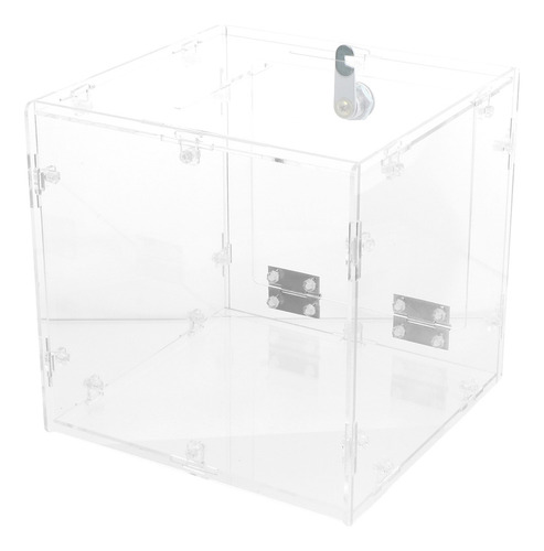 Caja De Donación Con Pantalla De Acrílico Transparente, Urna