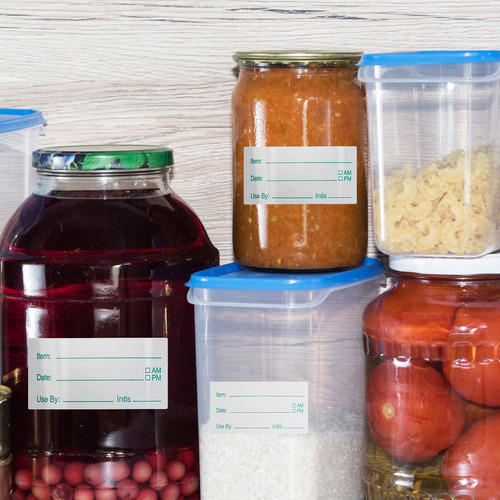 Etiquetas Removíveis Para Alimentos, Adesivo De Data, Etique