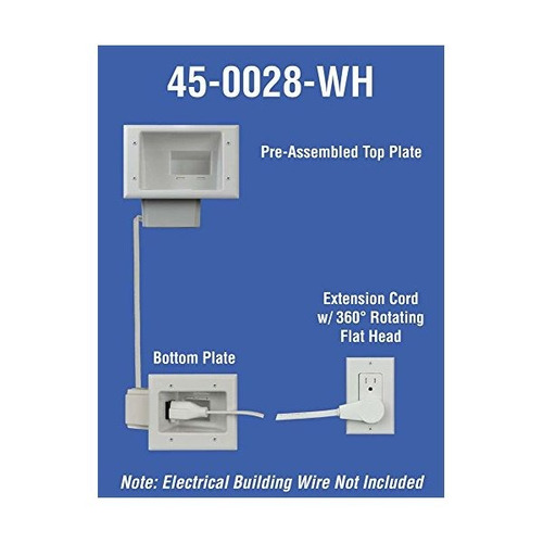 Datacomm Electrónica 45-0028-wh Empotrada Kit Pro-power Con