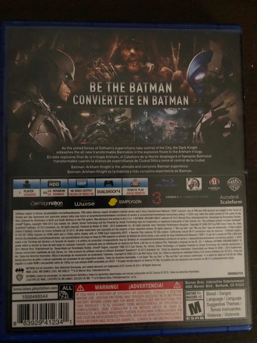 Batman Arkham Knight Ps4