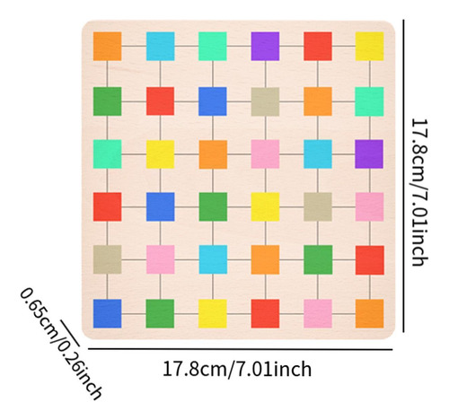 Juguetes, Rompecabezas De Cuadrados De Colores, Rompecabezas