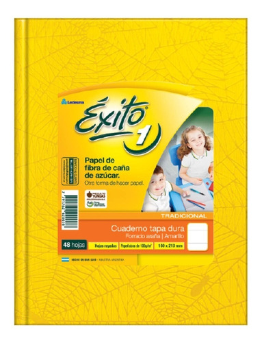 Cuaderno Exito A Eleccion Tapa Dura Forro Color 48h Trad Ray