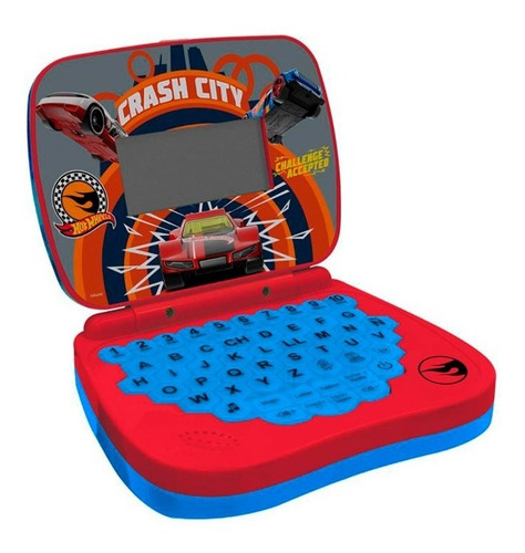 Laptop Infantil Para Crianças Hot Wheels Bilingue Candide