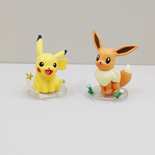 Figura De Juguete Pokémon Pikachu Eevee Psyduck, Modelo Pvc,