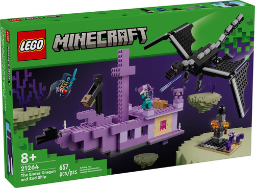 Lego® Minecraft® El Dragón Ender Y El Barco Del End 21264 657 Minecraft