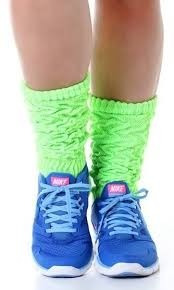 Polaina Verde Fluor Aerobica Fitness Academia Ballet Neon