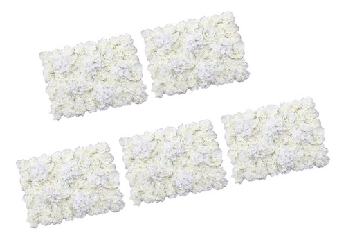 New Pacote Com 5 Painéis De Parede De Hortênsias Artificiais