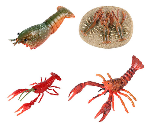 Soft Glue Cute Crayfish Ocean Model Home Decoration Ornament