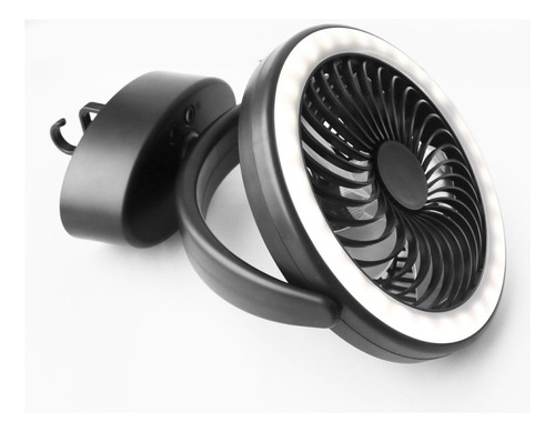 Ventilador De Camping Multifunción Negro