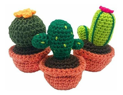 Estambre Para Hacer Cactus 3 Piezas Paquete Para Crochet