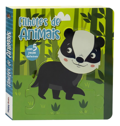 Leia, Encaixe & Brinque: Filhotes de Animais, de Mammoth World. Editorial Happy Books, capa dura em português, 2022