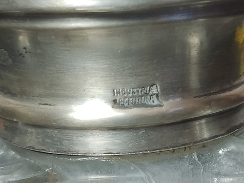 Botellon Whisky Virola Plata 925 - Decoracion Transparente (Usado)