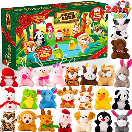 2021 Mini Animal Plush Adviento Calendario De Navidad 2...