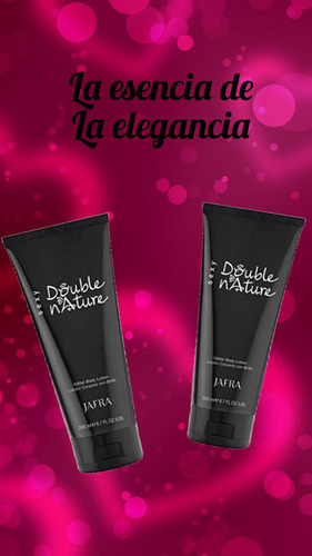 Dúo Locion Corporal Con Brillo Double Nature Sexy Jafra Floral Frutal