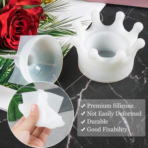 X Caja Moldes Resina Moldes Silicona Para Joyeros Corona