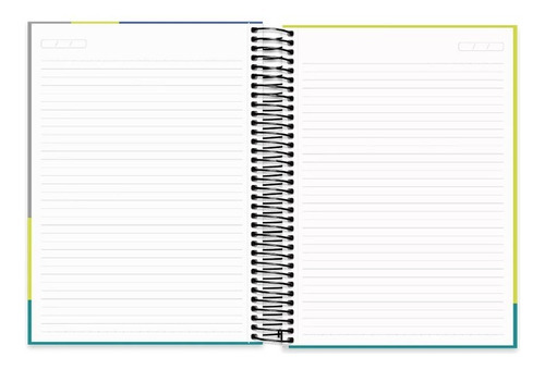 Caderno Capa Dura Black Out 10 Matérias 160 Folhas 200x275mm Cor Azul