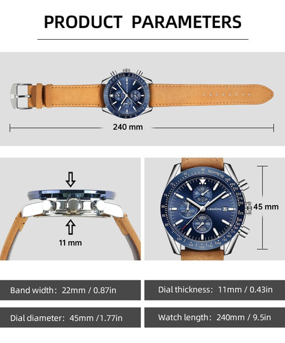 Casotime Relojes Para Hombre Relojes Cronógrafo Para Hombres
