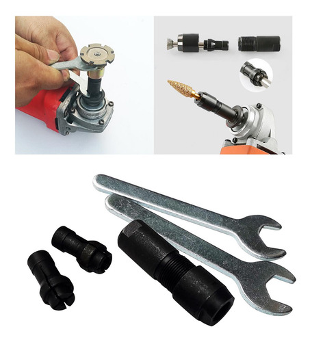 Adaptador De Mandril De Amoladora Profesional 6 Mm Y 3 Mm