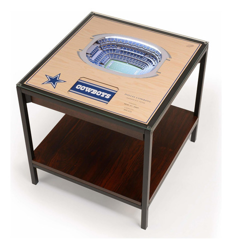 Youthefan Nfl Dallas Cowboys - Mesa Auxiliar Iluminada De 2.