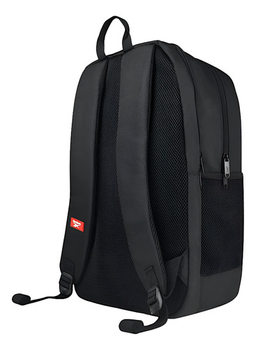 Mochila Reebok Bp0208 Negra Con Rojo Comoda Original Negro Lisa