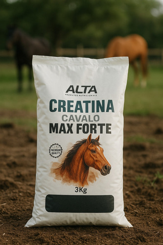 Creatina Cavalos E Equinos 3kg 100% Pura Alta Performance