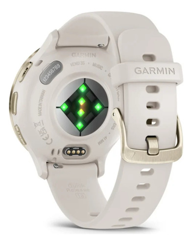 Relogio Garmin Venu 3s Marfim Com Dourado Prateado Dourado