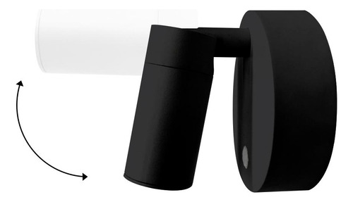 Foco Spot Led Negro Inalámbrico Recargable