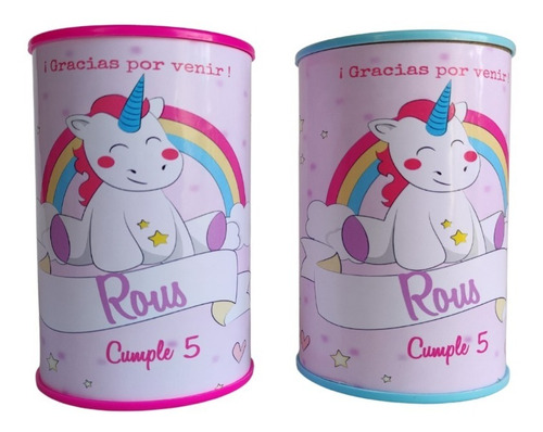 Alcancías Personalizadas Sorpresitas Souvenir - Unicornio