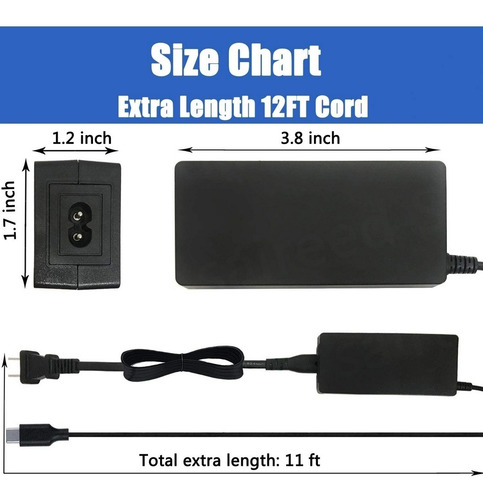 Imagen 2 de 4 de Saireed - Cargador Para Samsung Chromebook 4.
