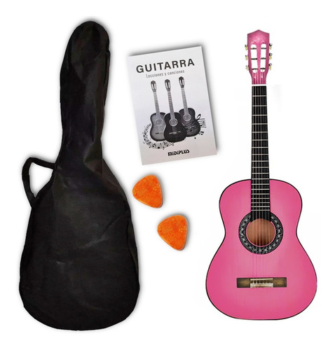 Imagen 1 de 9 de Guitarra Criolla 3/4 Niños Clásica Con Funda Varios Colores
