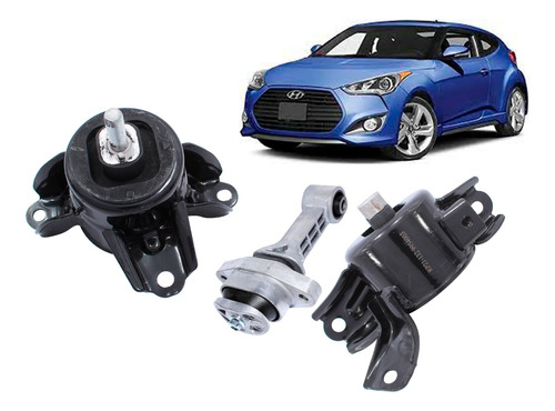 Kit Soporte Motor Para Hyundai Veloster 1.6 G4fg 2011 2015