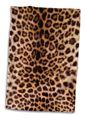 Toalla De 15x22 Bandera, Estampado Leopardo