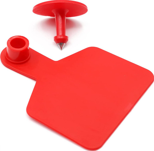 Pack X 100 Crotal Arete Para Ganado 6 X 7.5 Cm Sin Enumerar