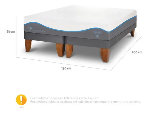 Cama Europea Alaska 2 Plazas