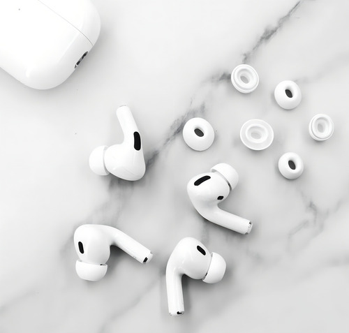 3 Pares Compatibles Con AirPods Pro 1st 2nd Ear Tips Buds, Pequeños, Medianos, Grandes, 3 Tamaños De De Goma De Silicona, Accesorios De Gel Compatibles Con AirPods Pro 2 Y 1st - S/m/l, Blanco