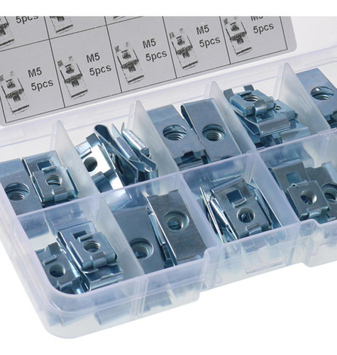 50x M5 Tuercas Clips Accesorio Automotriz Motocicleta