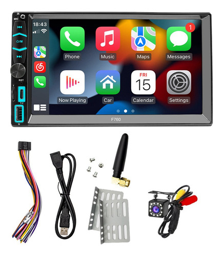 Z Estéreo De Coche De Doble Din Con Carplay Y Android Auto,