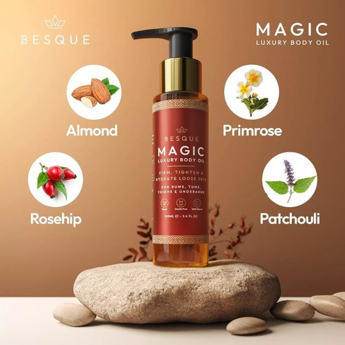 Aceite Corporal Mágico, Rellena, Tensa, Reafirma Exhidrata